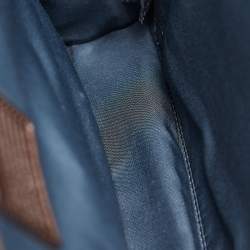 TUMI Grey/Brown Coated Canvas and Leather Alpha 2 Slim Deluxe Portfolio Bag