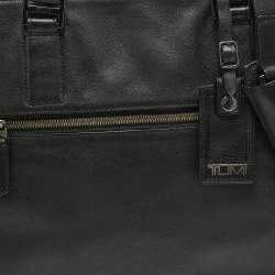 Pre Owned TUMI Black Leather Beacon Hill Slim Briefcase Bag