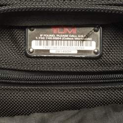 TUMI Black Nylon Alpha Organizer Portfolio Brief Bag