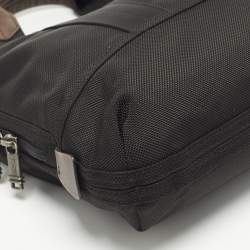 Pre Owned TUMI Black Balistic Nylon Leather Laptop Bag