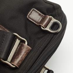 Pre Owned TUMI Black Balistic Nylon Leather Laptop Bag