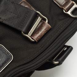 Pre Owned TUMI Black Balistic Nylon Leather Laptop Bag