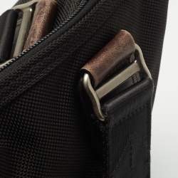 Pre Owned TUMI Black Balistic Nylon Leather Laptop Bag