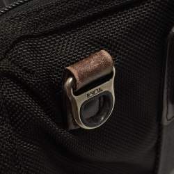 Pre Owned TUMI Black Balistic Nylon Leather Laptop Bag