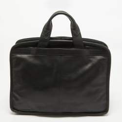 Pre Owned TUMI Black Leather Alpha 2 Briefcase