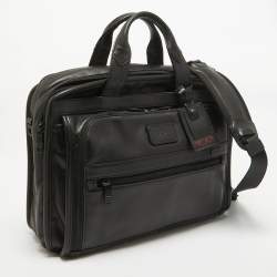 Pre Owned TUMI Black Leather Alpha 2 Briefcase