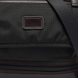 Pre Owned TUMI Black/Brown Nylon and Leather Alpha Bravo Beale Messenger Bag