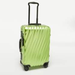 TUMI Green/Black Aluminum 19 Degree International Carry On Luggage