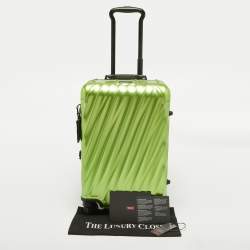 TUMI Green/Black Aluminum 19 Degree International Carry On Luggage