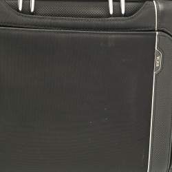 TUMI Black Nylon and Leather Hannover Slim Briefcase