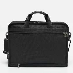 TUMI Black Nylon Organizer Laptop Briefcase