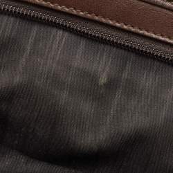 Pre Owned TUMI Brown Leather Alpha Slim Briefcase