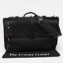Pre Owned TUMI Black Nylon Tri Fold Garment Luggage Travel Bag