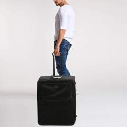 TUMI Black Nylon 2 Wheeled Alpha Expandable Extended Trip Luggage