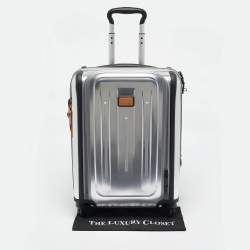 TUMI Silver Polycarbonate Continental Expandable 4 Carry On Luggage