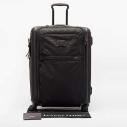 TUMI Black Nylon 4 Wheeled Alpha 3 Expandable Short Trip Packing Case