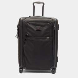 TUMI Black Nylon 4 Wheeled Alpha 3 Expandable Short Trip Packing Case