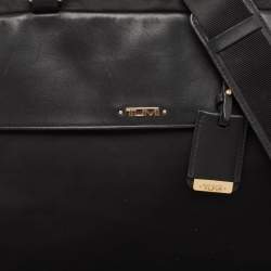 Pre Owned TUMI Black Nylon and Leather Slim Laptop Bag