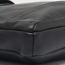 Pre Owned Tumi Black Leather Double Zip Briefcase Bag