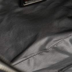 Pre Owned Tumi Black Leather Double Zip Briefcase Bag