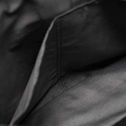 Pre Owned Tumi Black Leather Double Zip Briefcase Bag