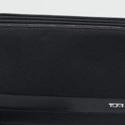 Pre Owned TUMI Black Nylon Alpha Triple Zip Clutch