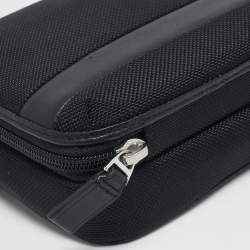 Pre Owned TUMI Black Nylon Alpha Triple Zip Clutch
