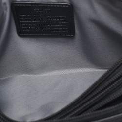 Pre Owned TUMI Black Nylon Alpha Triple Zip Clutch