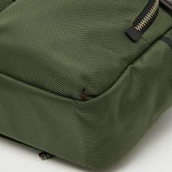 Pre Owned Tumi Olive Green Fabric Alpha Bravo Everett Essential Briefcase