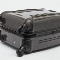 Pre Owned TUMI Brown Polycarbonate 4 Wheeled Vapor Carry-On Luggage