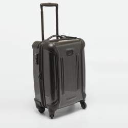 Pre Owned TUMI Brown Polycarbonate 4 Wheeled Vapor Carry-On Luggage