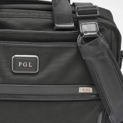 TUMI Black Nylon Alpha 3 Organizer Briefcase Bag