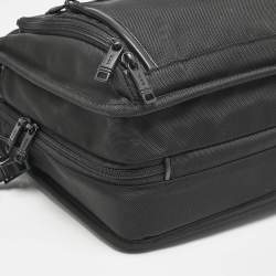 TUMI Black Nylon Alpha 3 Organizer Briefcase Bag