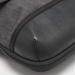TUMI Dark Grey/Black Canvas East Ridge Expandable Zip Messenger Bag