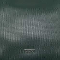مملوكة مسبقًا TUMI Dark Green Leather Zip Crossbody Bag