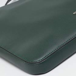 مملوكة مسبقًا TUMI Dark Green Leather Zip Crossbody Bag