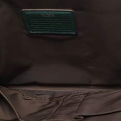 مملوكة مسبقًا TUMI Dark Green Leather Zip Crossbody Bag