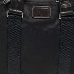 TUMI Black/Brown Nylon Alpha Bravo Andrews Slim Briefcase