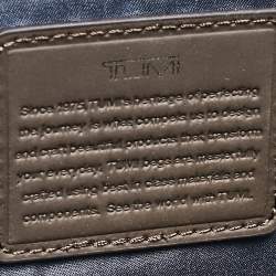 TUMI Grey/Brown Fabric and Leather Alpha 3 Slim Three Way Laptop Bag
