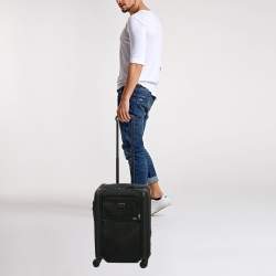TUMI Black Nylon 4 Wheeled Alpha 3 Expandable Dual Access International Carry-On Luggage