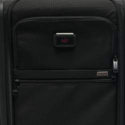 TUMI Black Nylon 4 Wheeled Alpha 3 Expandable Dual Access International Carry-On Luggage
