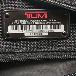 TUMI Black Nylon Ballistic Flap Messenger Bag
