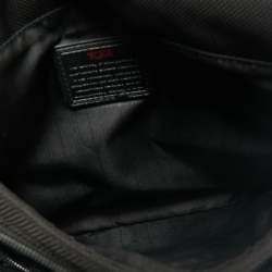 TUMI Black Nylon Ballistic Flap Messenger Bag