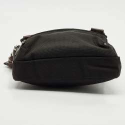 Tumi Black/Brown Nylon and Leather Alpha Bravo Barstow Messenger Bag