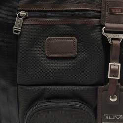 TUMI Black/Brown Nylon Alpha Bravo Kingsville Deluxe Backpack