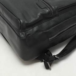 TUMI Black Leather Harrison Bradner Backpack