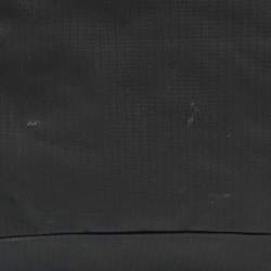 Pre Owned TUMI Military Green/Black Nylon and Leather Weekender Tote