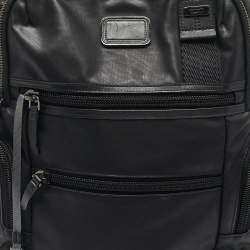 Pre Owned TUMI Black Coated Canvas Alpha Bravo Knox Backpack