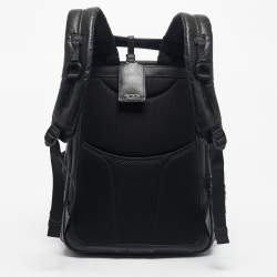 Pre Owned TUMI Black Coated Canvas Alpha Bravo Knox Backpack