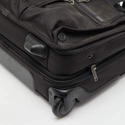 Pre Owned TUMI Black Canvas Alpha Compact Wheeled Brief Trolley